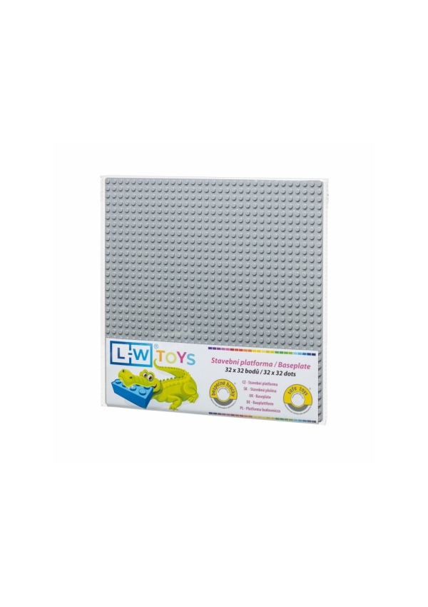 Levně L-W Toys Základová deska 32x32 světle šedá