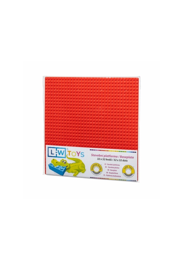 Levně L-W Toys Základová deska 32x32 červená