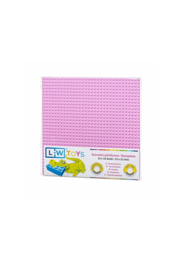 L-W Toys Základová deska 32x32 růžová