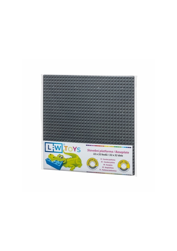 L-W Toys Základová deska 32x32 tmavě šedá