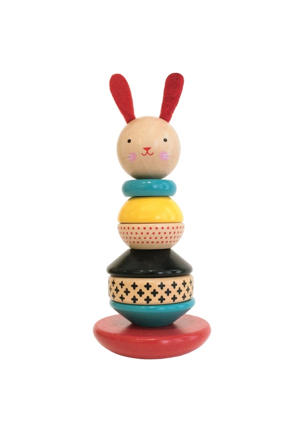 Petit Collage Dřevěná věž zajíček
