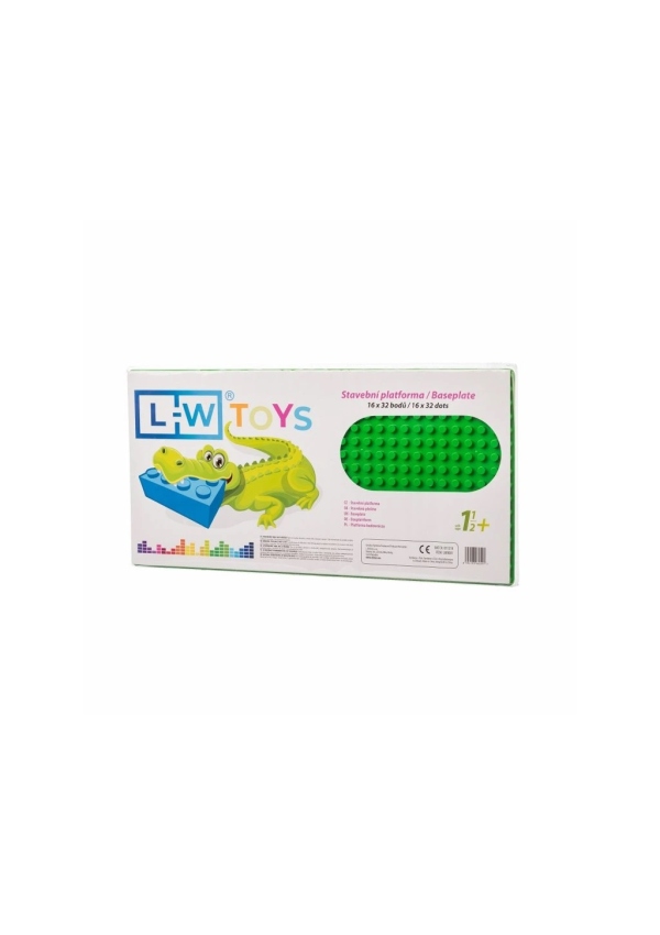L-W Toys Podložka na stavění JUNIOR 16x32 bodů zelená