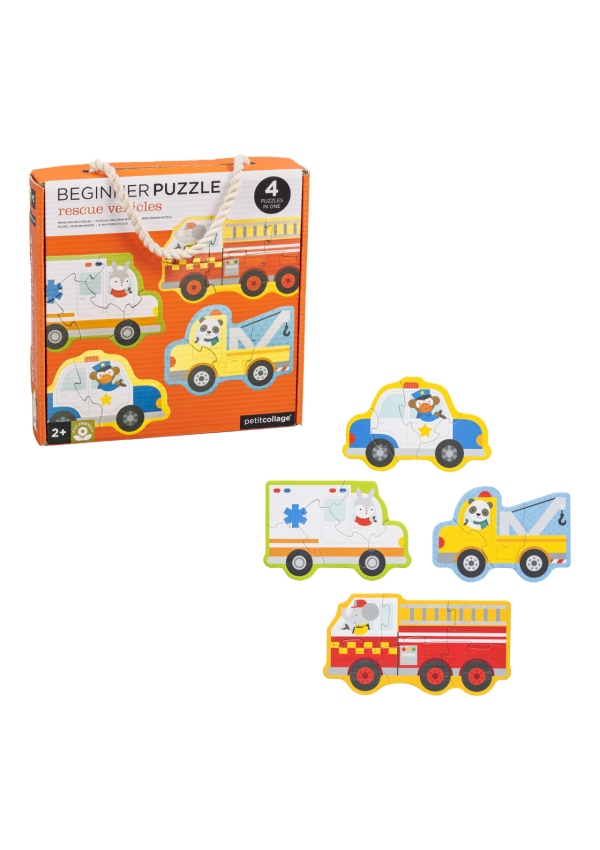 Petit Collage Puzzle záchranná vozidla