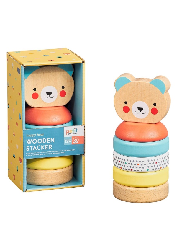 Petit Collage Dřevěná věž medvídek