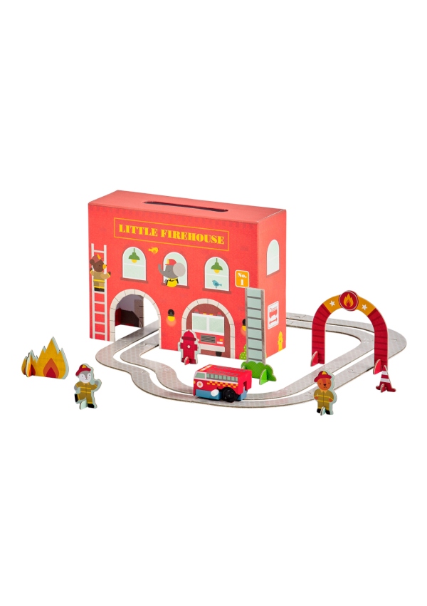 Petit Collage Hrací sada hasičská stanice