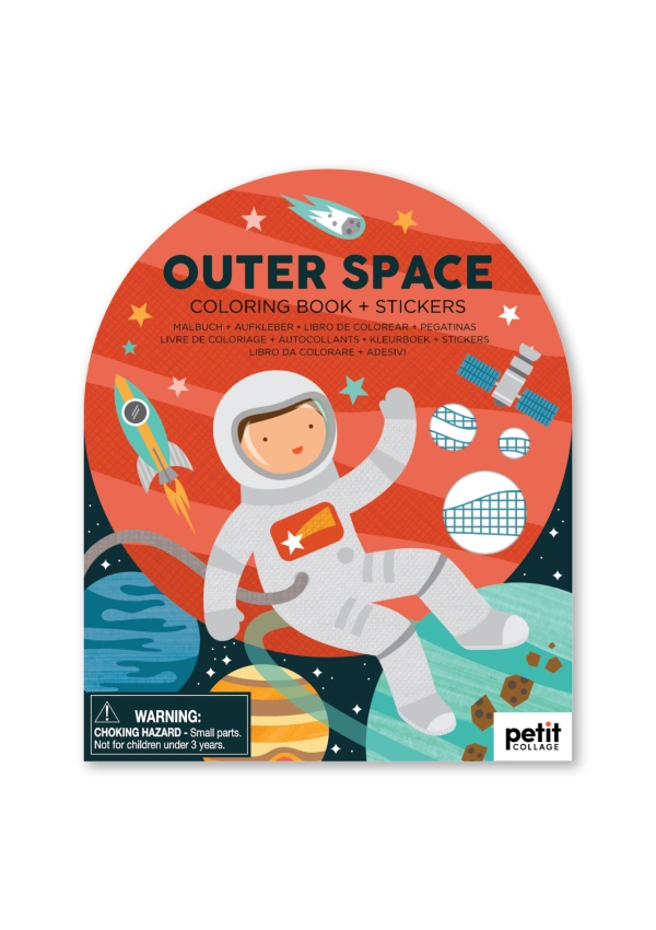 Petit Collage Omalovánka se samolepkami vesmír