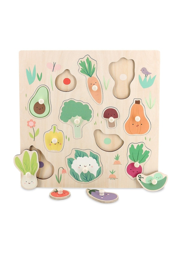 Vilac Puzzle s úchytem Zelenina od Sarah Betz