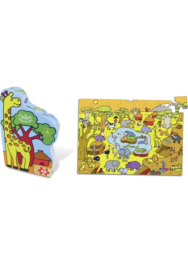 Vilac Dřevěné puzzle Savana