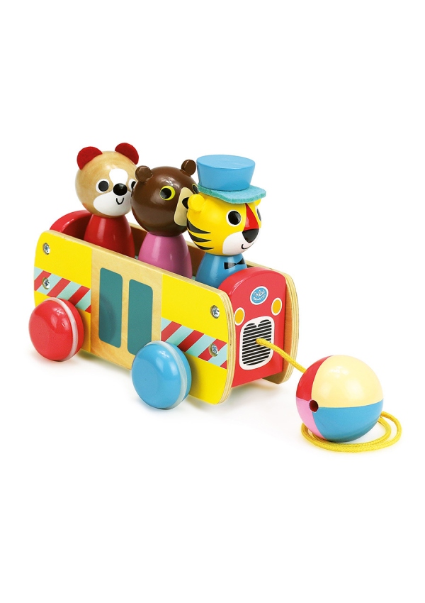 Vilac Tahací autobus se zvířátky