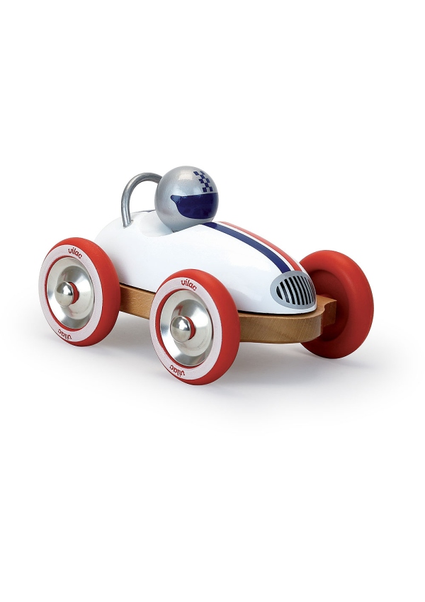 Levně Vilac Dřevěné auto Roadster vintage bílé