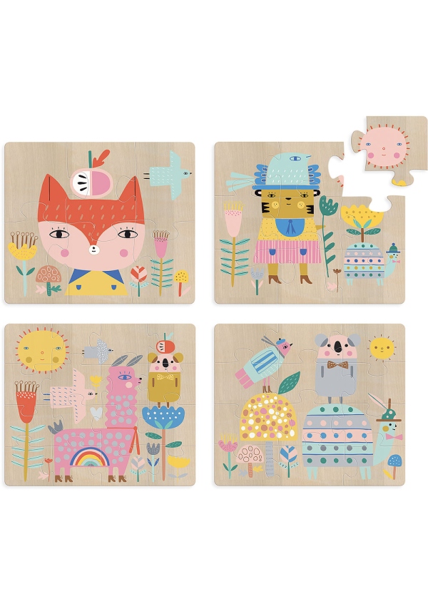 Vilac Dřevěné puzzle rozvíjející se příběh