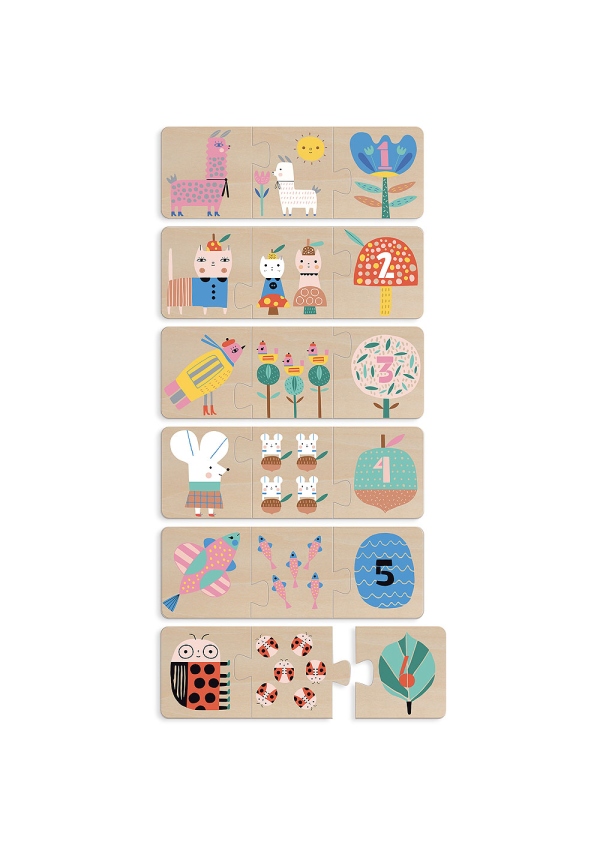 Vilac Dřevěné puzzle maminka a mládě