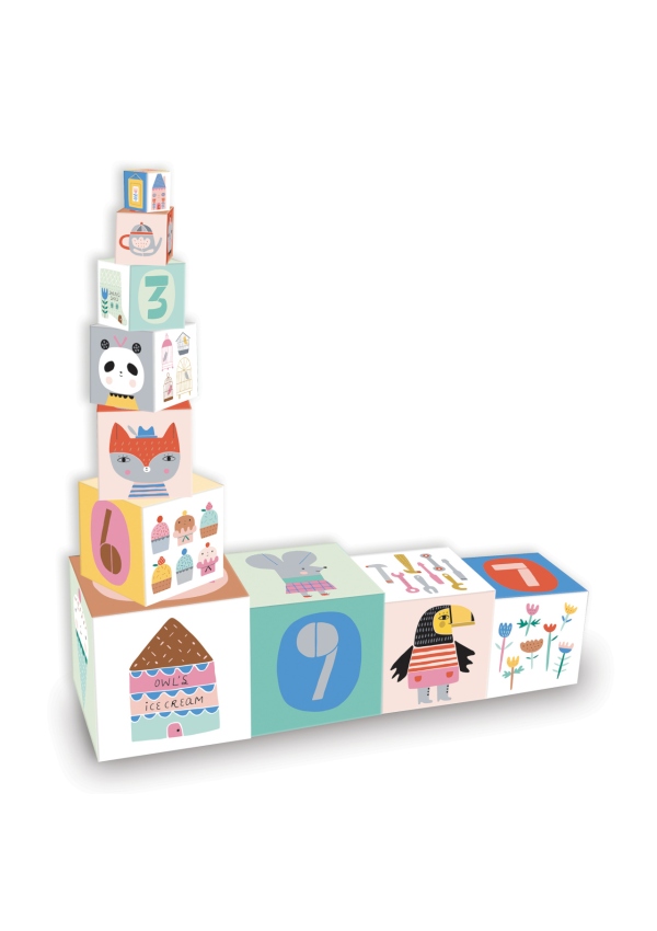 Vilac Skládací věž z kostek Suzy Ultman