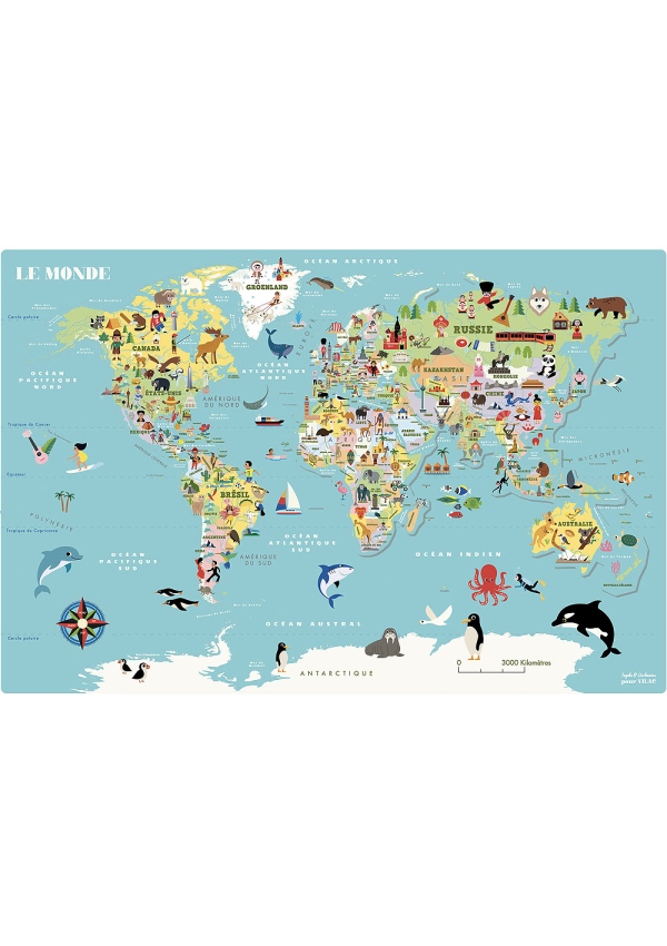 Vilac Magnetická mapa světa Ingela