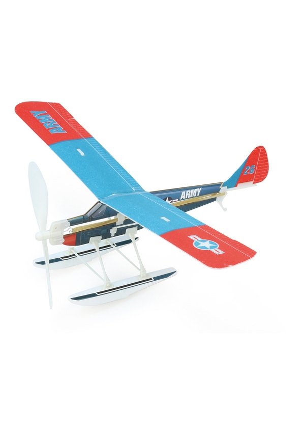 Vilac Stavebnice letadla s natahovací vrtulí 1ks modrá