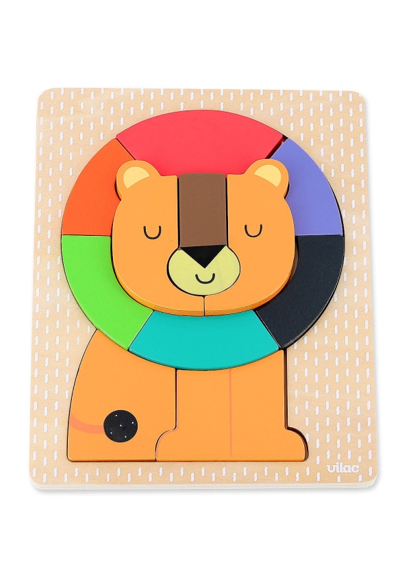 Levně Vilac Vkládací puzzle Lev
