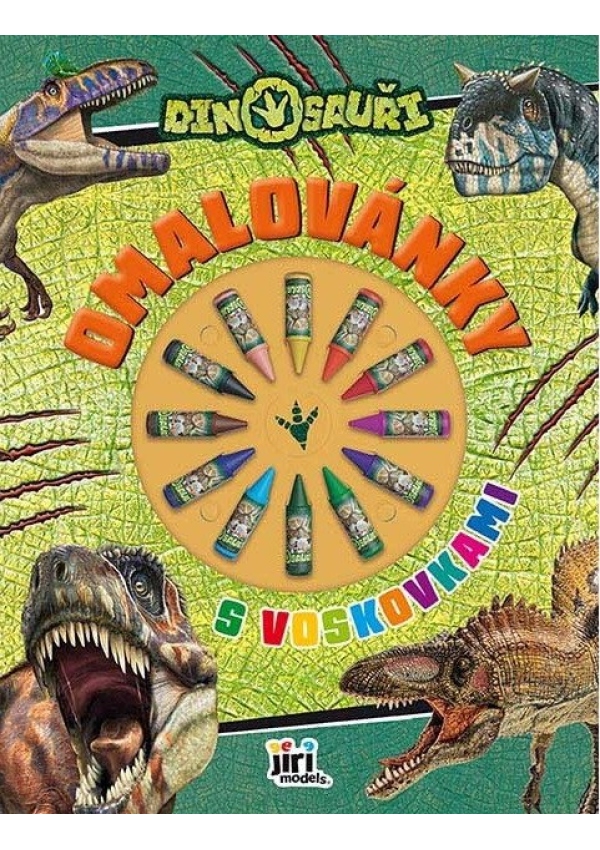 Levně Dinosauři - Omalovánky s voskovkami