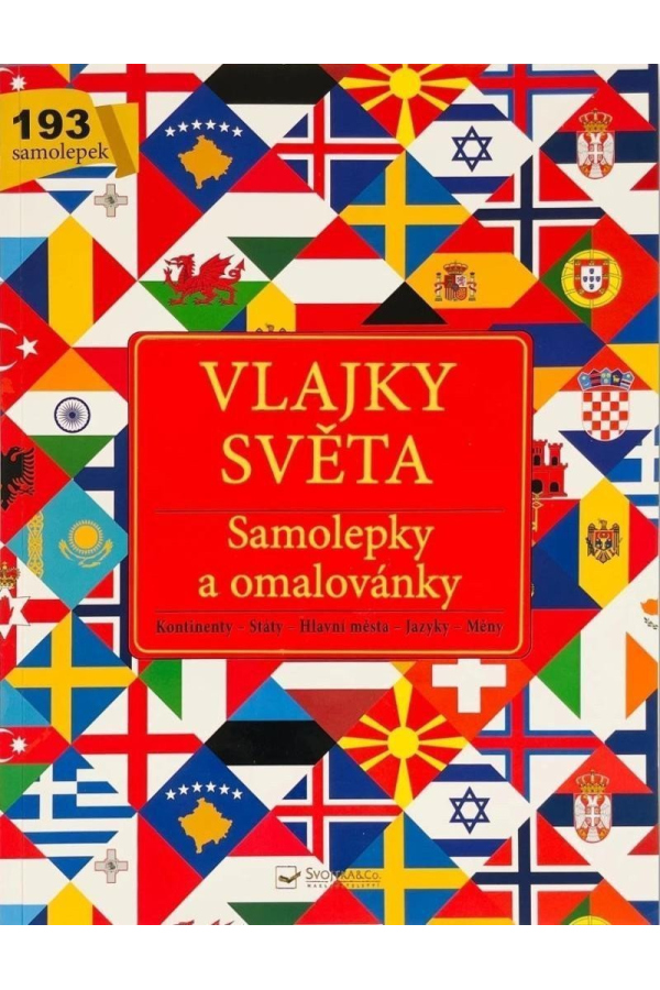 Vlajky světa - Samolepky a omalovánky