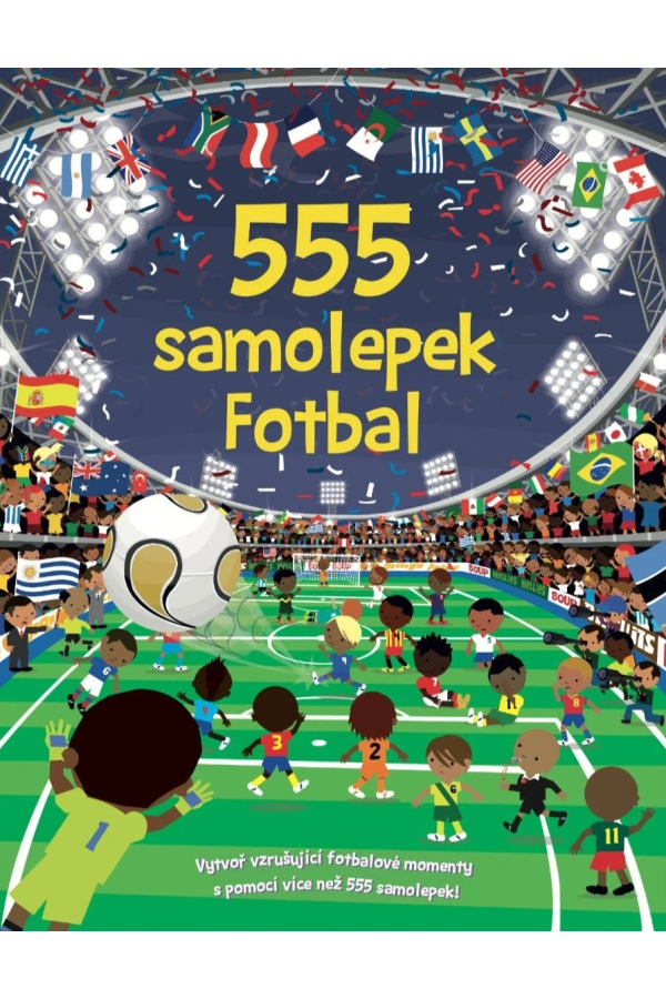Levně 555 samolepek Fotbal