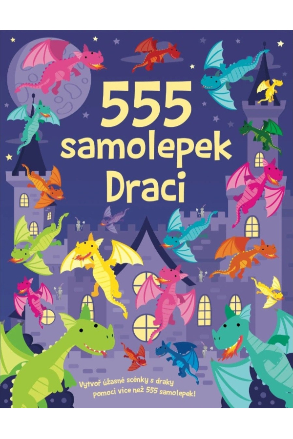 Levně 555 samolepek Draci