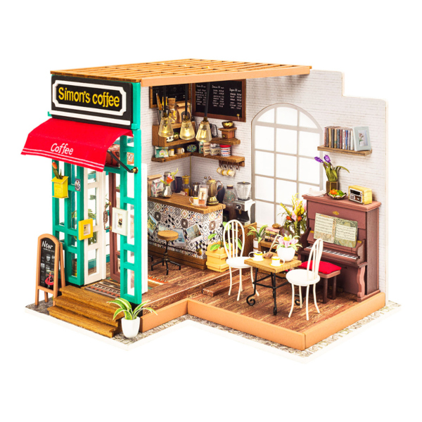 Levně RoboTime miniatura domečku Kavárna