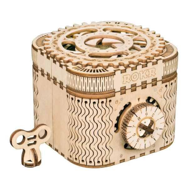 Levně RoboTime 3D dřevěné mechanické puzzle Šperkovnice