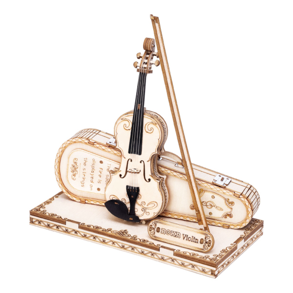 Levně RoboTime dřevěné 3D puzzle Viola
