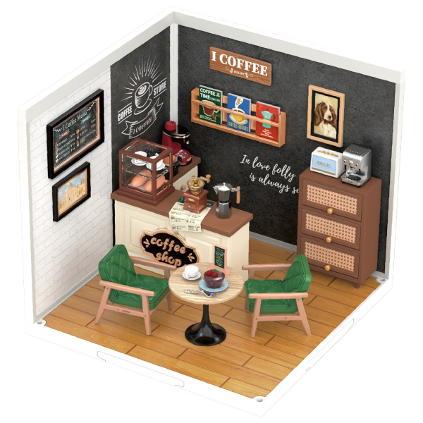 Levně RoboTime miniatura domečku Kavárna inspirací