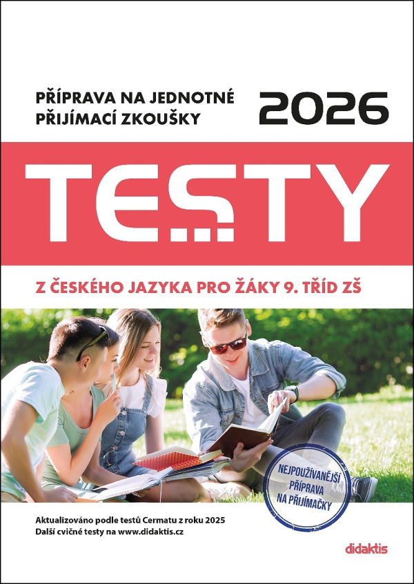 Testy 2026 z českého jazyka pro žáky 9. tříd ZŠ
