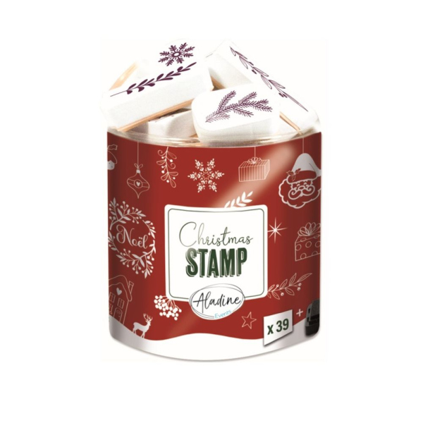 Levně Aladine Razítka Aladine Creative Stamp, 39 ks - Veselé Vánoce