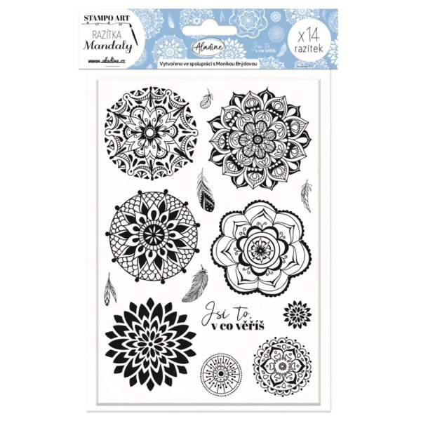 Aladine Razítka Aladine Stampo Art, 14 ks - Mandaly