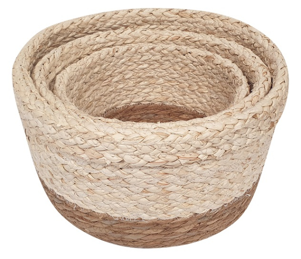 Levně Sada košů 3 ks - 30x17cm,26x15cm,22x13cm