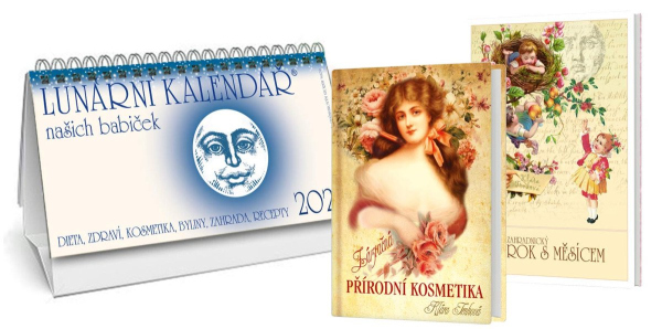 Kalendář 2026 Lunární + Zázračná přírodní kosmetika + Devatenáctý rok s Měsícem