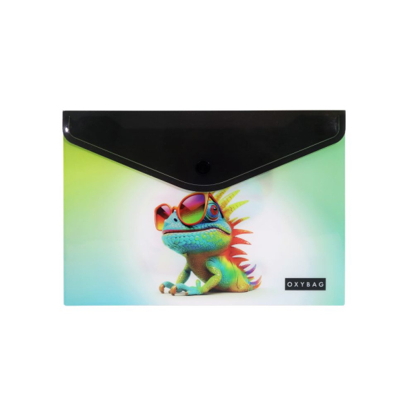 Levně Psaníčko s drukem A5 s tiskem crazy animals chameleon