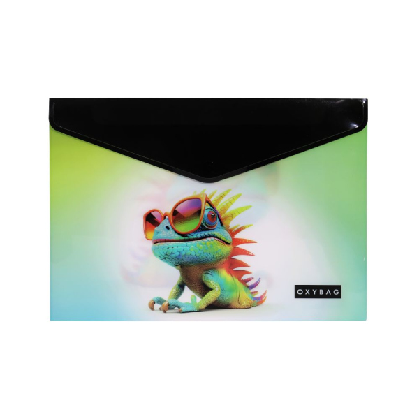 Levně Psaníčko s drukem A4 s tiskem crazy animals chameleon