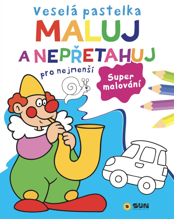 Levně Veselá pastelka Maluj a nepřetahuj pro nejmenší - Supermalování