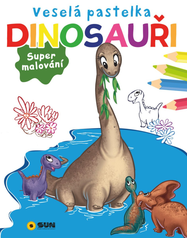 Levně Veselá pastelka Dinosauři - Supermalování