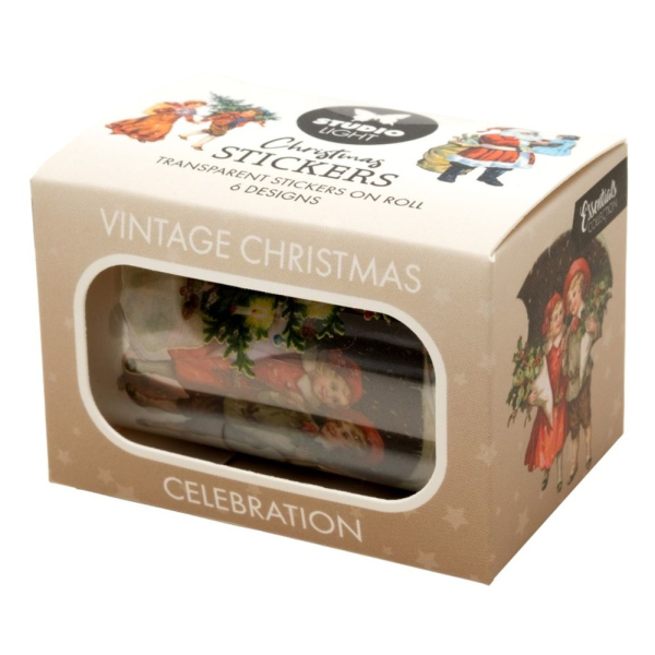 Levně Studio Light Průhledné samolepky Studio Light Vintage Christmas - Vánoční nostalgie