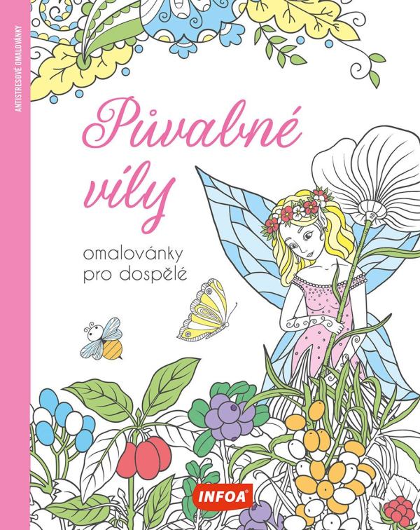 Levně Půvabné víly - Omalovánky pro dospělé