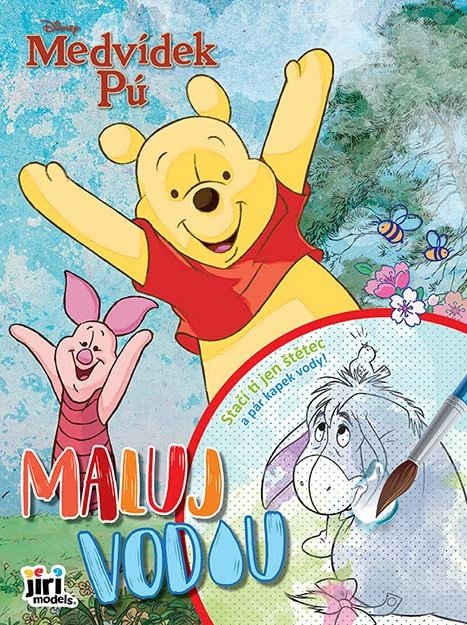 Medvídek Pú - Maluj vodou A4