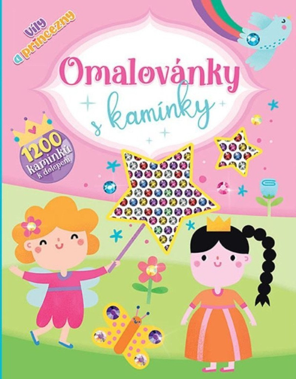 Levně Víly a princezny - Omalovánky s kamínky