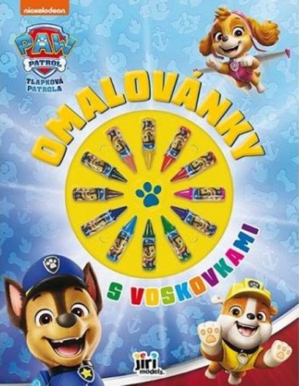 Levně Tlapková patrola - Omalovánky s voskovkami