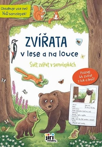 Levně Svět zvířat v samolepkách Zvířata v lese a na louce
