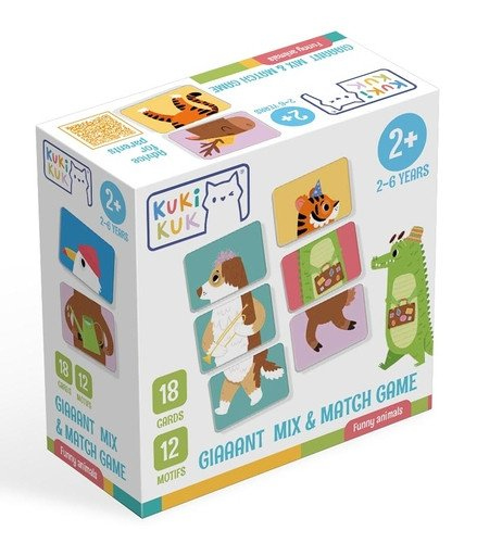 KukiKuk Giaaant Mix a Match Game Funny Animals