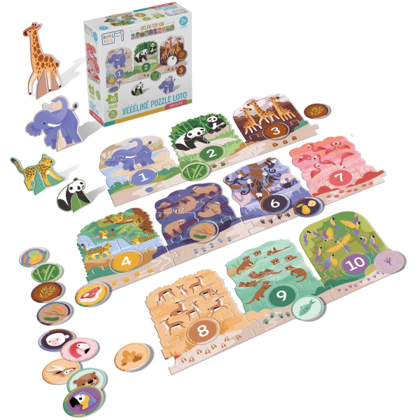 KukiKuk Véééliké puzzle loto Výlet do ZOO