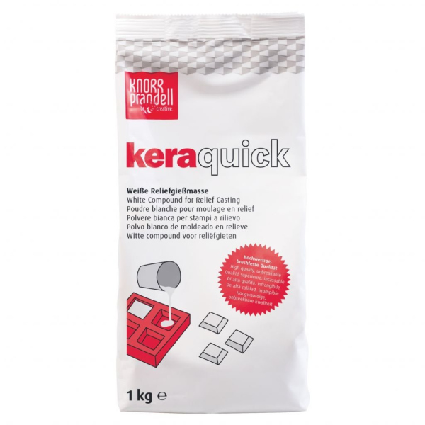 Odlévací prášek Keraquick, bílý, 1 kg