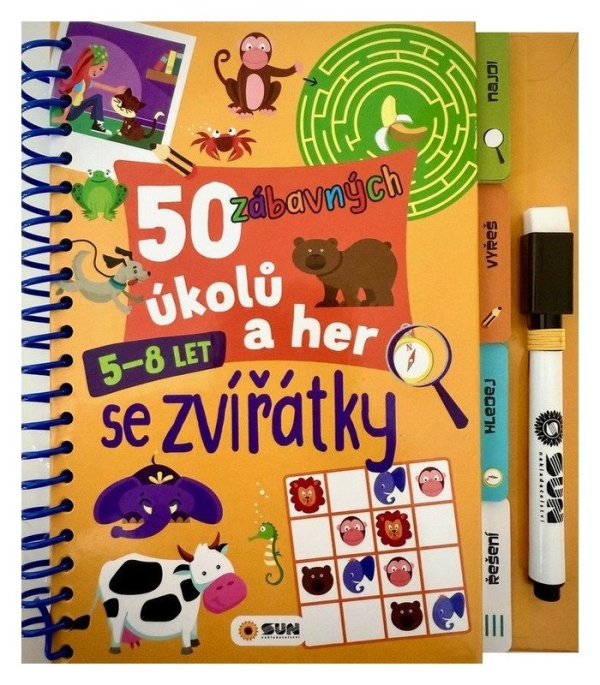 Levně 50 zábavných úkolů a her Se zvířátky 5-8 let