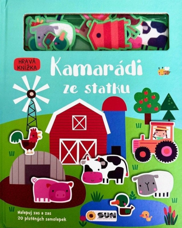 Levně Hravá knížka Kamarádi ze statku - plstěné hrátky, čti a stav