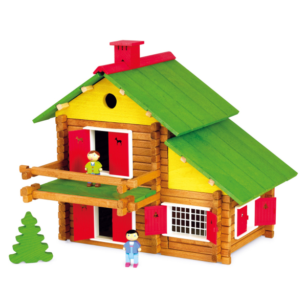 Levně Jeujura Dřevěná stavebnice 175 dílů