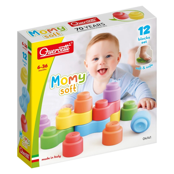 Levně Quercetti Stavebnice Momy Soft 12 ks